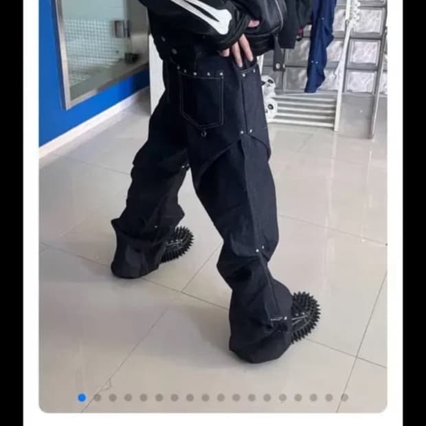 AAOA 비에딧 스터드 데님 팬츠/2