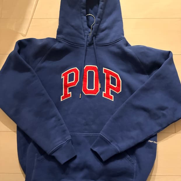 팝트레이딩 컴퍼니 아치로고 후디 M