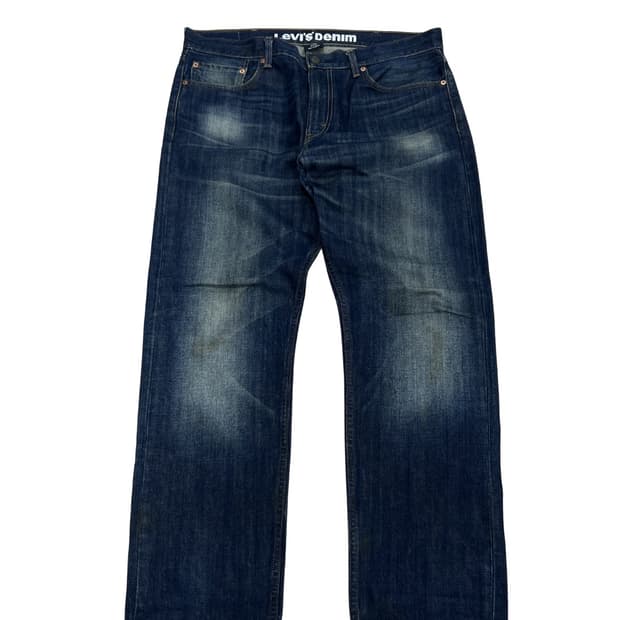 리바이스 505 슬림스트레이트 핏 진청 데님 팬츠