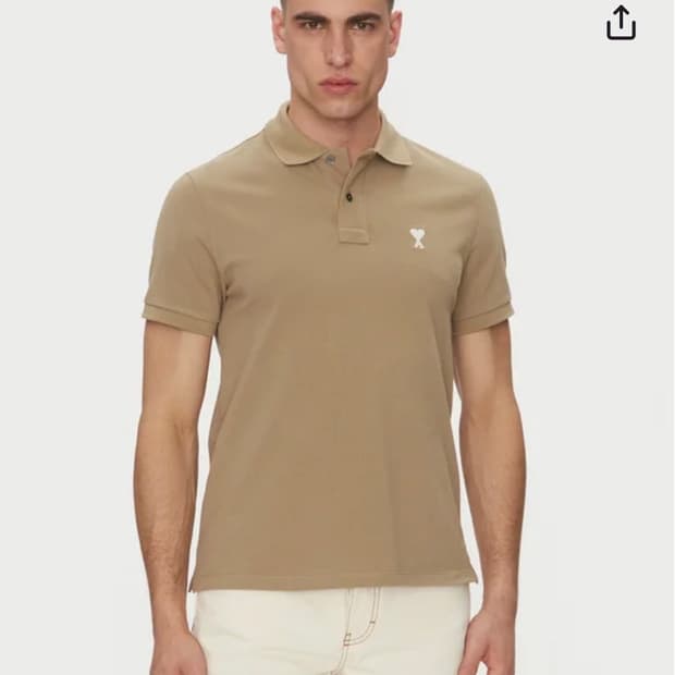 아미 25ss 스몰 하트 코튼 폴로 반팔