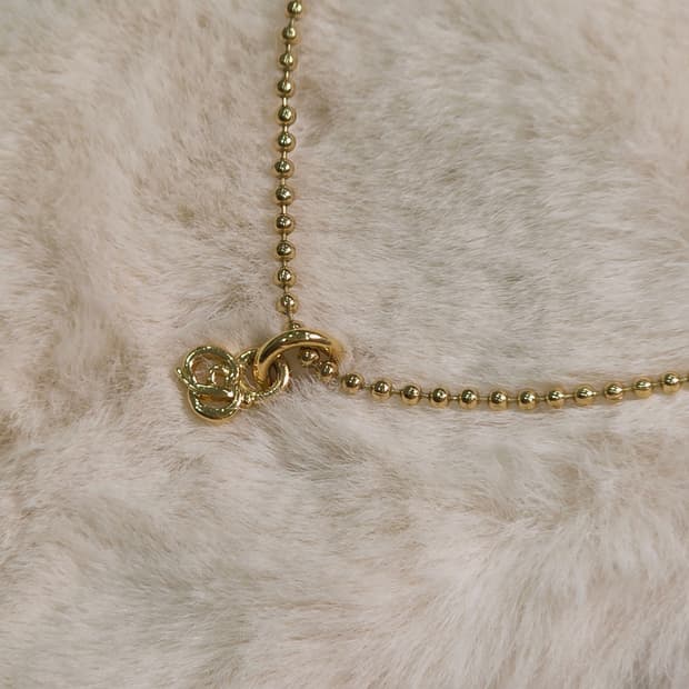 크리스찬 디올 미니 CD 로고 볼체인 목걸이