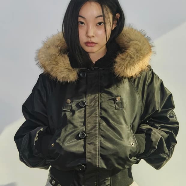 러닝하이 퍼 트리밍 MA-1 자켓