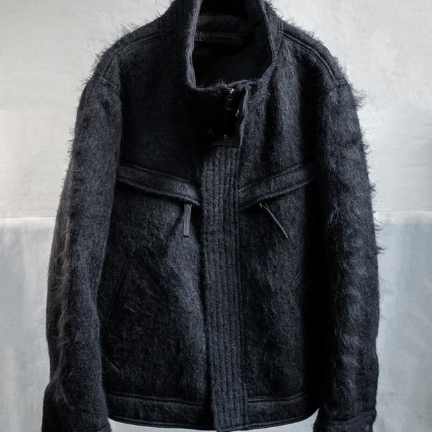 [M] blackmerle mohair jacket