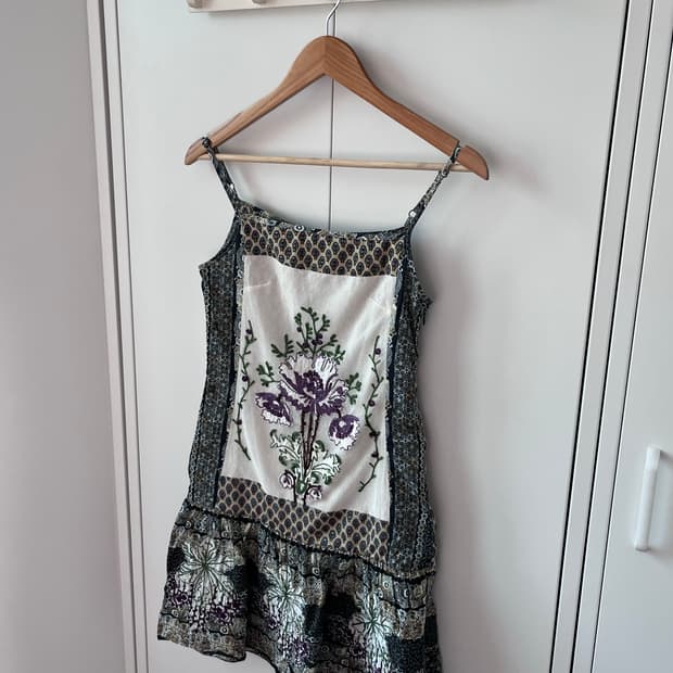 Desigual 데시구알 히피 자수 나시 원피스