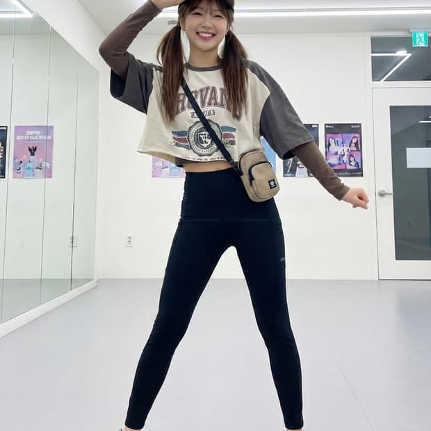 디스커버리 블랙 여성 레깅스_L