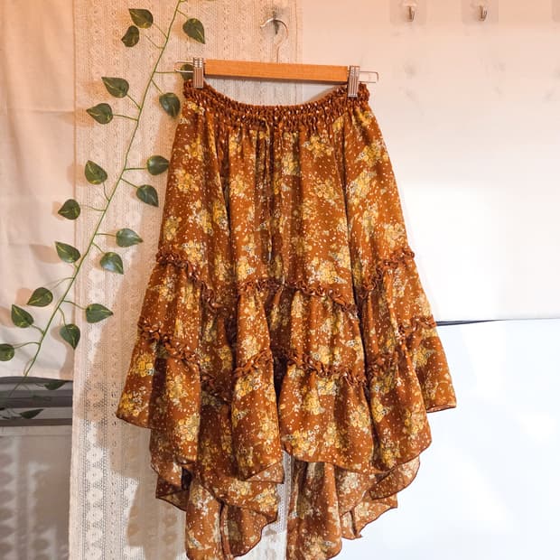 axes femme 패턴 언발 스커트