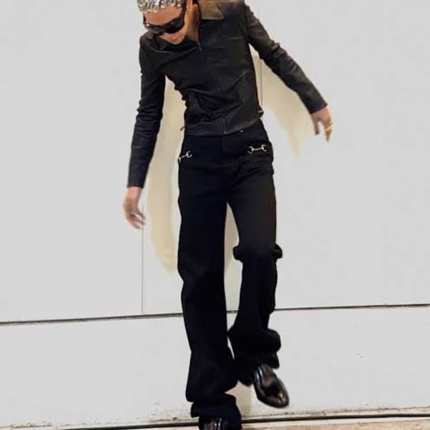 구찌 뎀나 26ss 홀스빗 코튼 블랙진 32