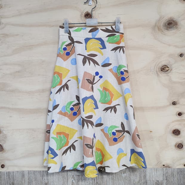 139) Lob.9 패턴 미디 스커트