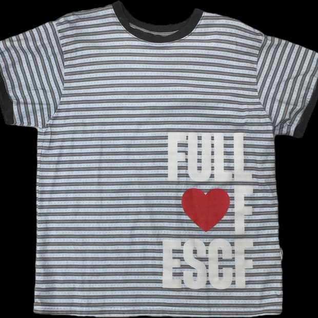 이스케이프프롬 스트라이프 링거 반팔티 M