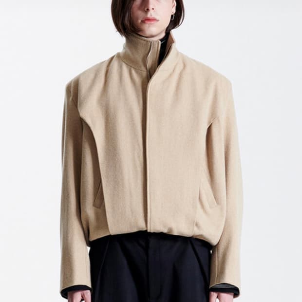 라멀마메종 울 블루종 자켓 베이지