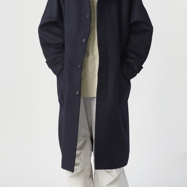해칭룸 래글런 슬리브 코트 다크네이비 2사이즈(100)