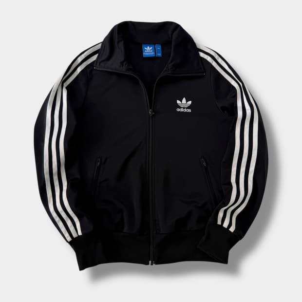 아디다스 루즈핏 파이어버드 빅로고 제니 트랙 져지