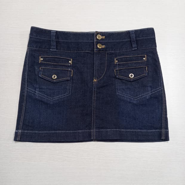 28 새상품 Armani Exchange 스판 데님 미니스커트28-879