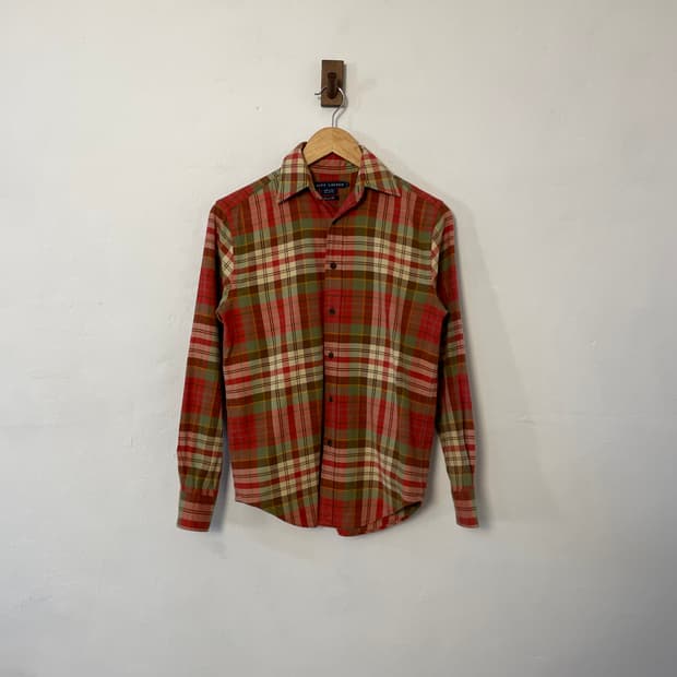 폴로 클래식핏 체크 셔츠 