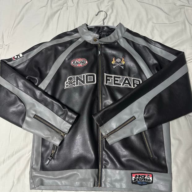 No fear 가죽자켓