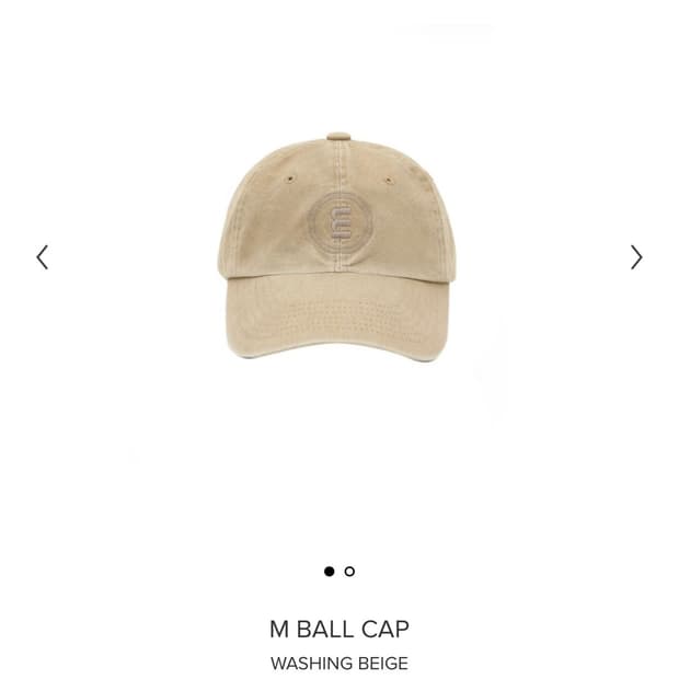 미닛뮤트 M BALL CAP WASHING BEIGE