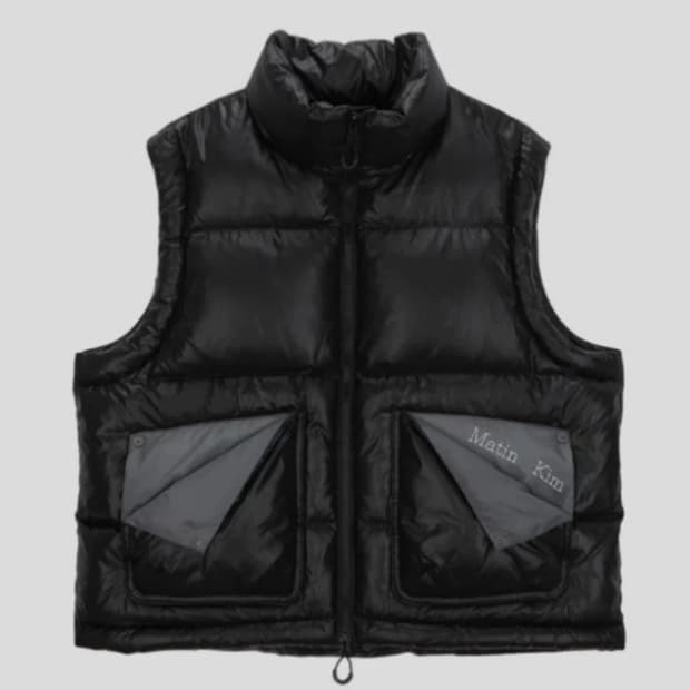 마땡킴 폴디드 포켓 다운 베스트 여성용