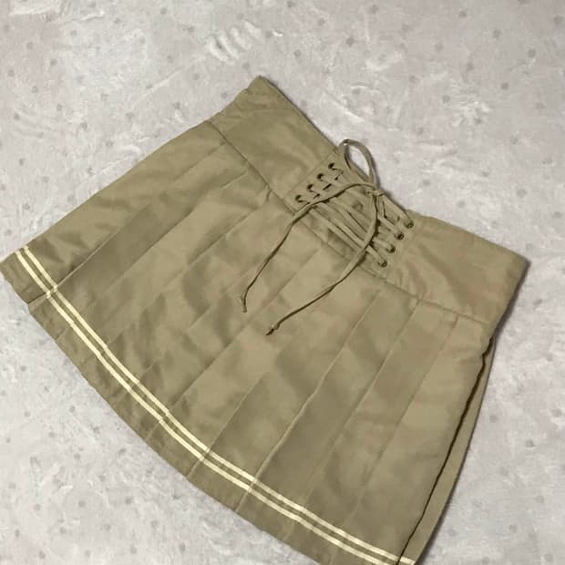 빈티지 코르셋 플리츠 스커트