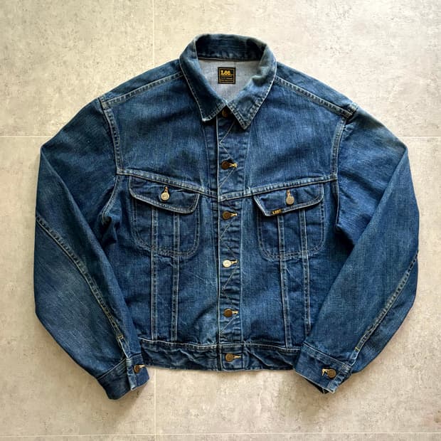 70's Lee 101-J 데님 트러커 자켓 100~105