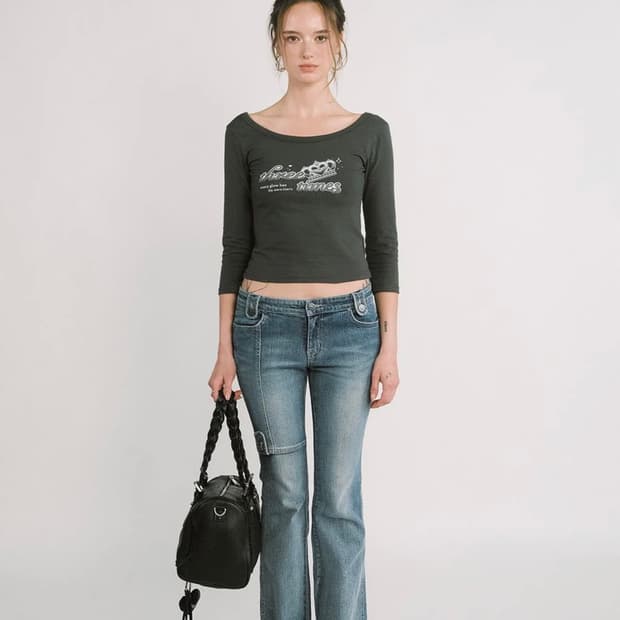쓰리타임즈 ava bootcut jeans 부츠컷 청바지