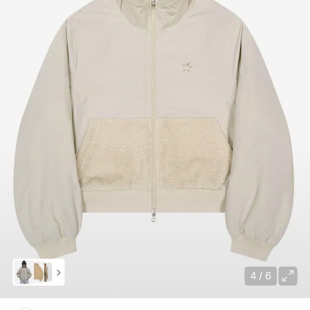 오호스 ojos 리버시블 플리스 봄버자켓