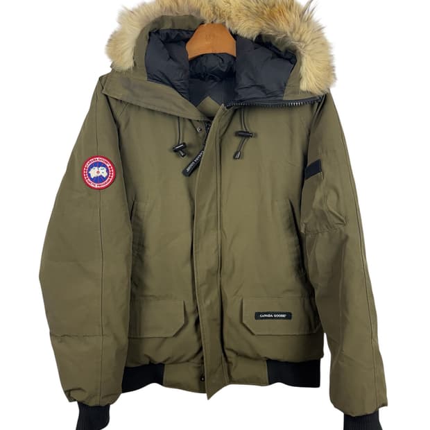 캐나다구스 카키 칠리왁 봄버 숏 패딩 S
