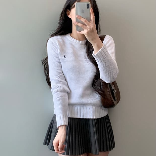 폴로 코튼 니트