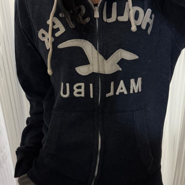 홀리스터 네이비 후드집업 m