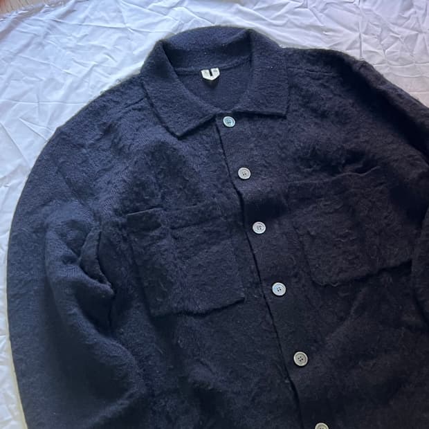 아르켓 울 셔츠 가디건 M