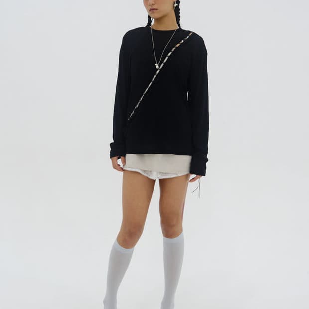 혜인서 hyeinseo beaded long sleeve