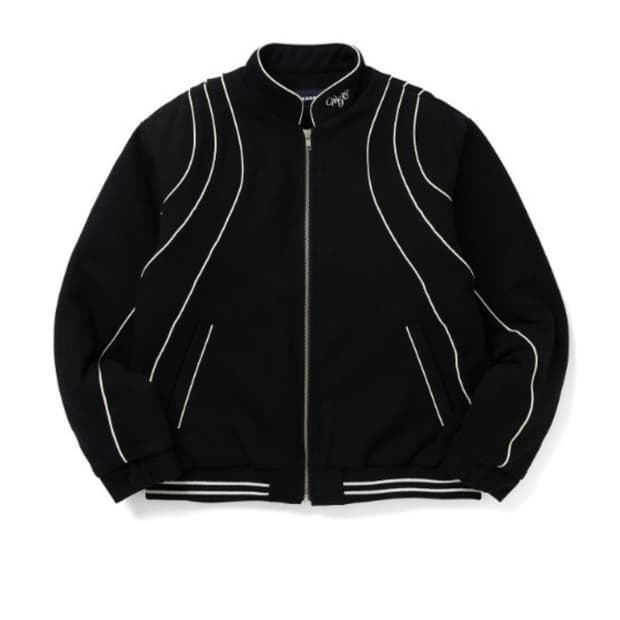 위캔더스 Wavy Pipe Wool JK - 블랙