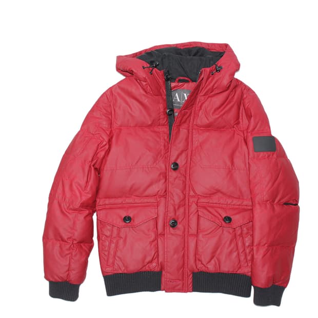 1990s 아르마니익스체인지 아카이브 왁스드 푸퍼 패딩 자켓 