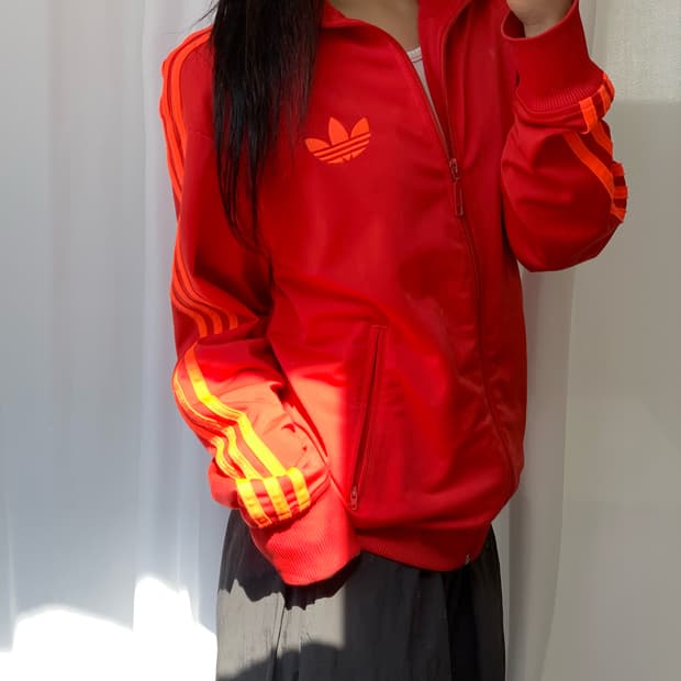 Adidas 아디다스 레드오렌지 파이어버드 트랙탑   