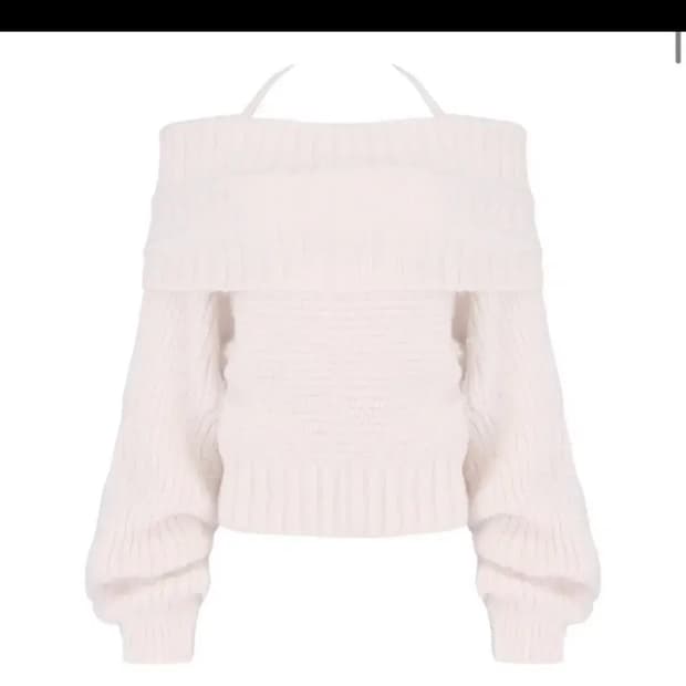 새상품) 클리시어 팔레트 니트 핑크