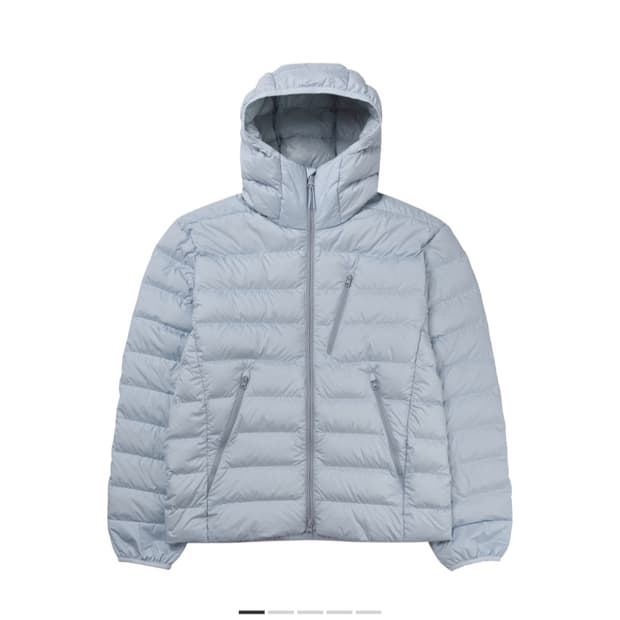 [L]무탠다드 시티레저 후드 라이트 다운자켓 클라우디 블루