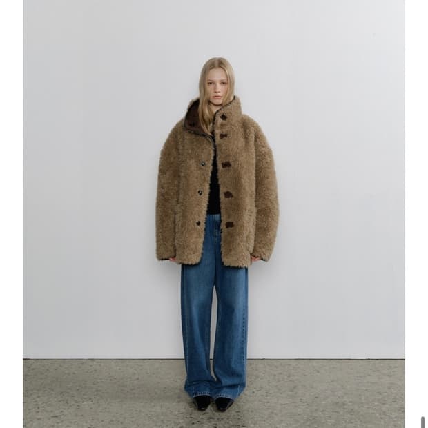 108pound 퍼자켓 브라운 