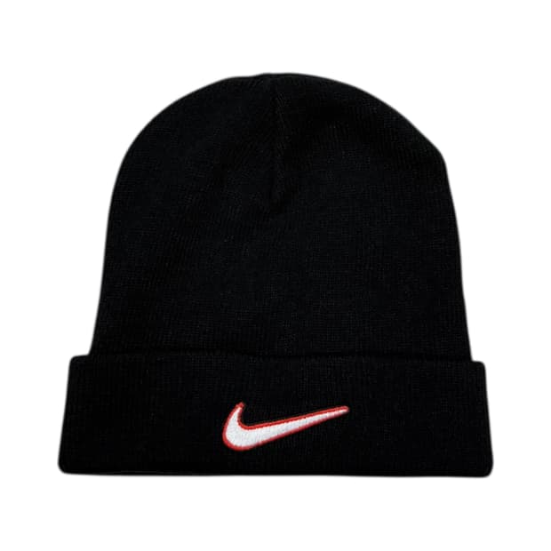 나이키 올드스쿨 스우시 비니 모자 블랙