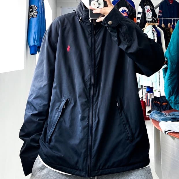 폴로 랄프로렌 기본 포니 블랙 페리 자켓