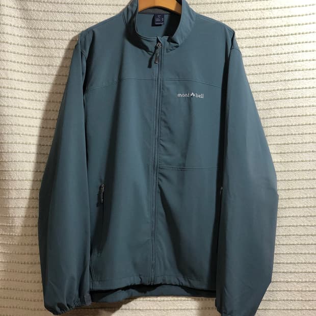 몽벨 빈티지 소프트쉘 바람막이 트레일러닝 등산 자켓