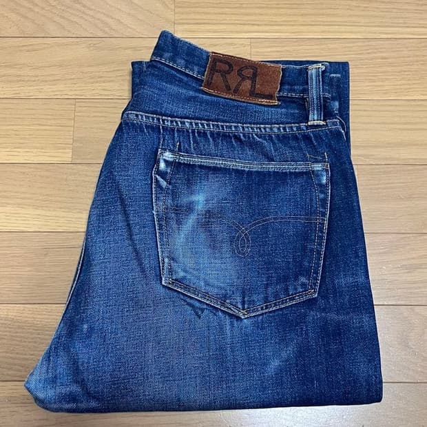 RRL 더블알엘 셀비지 스트레이트 데님 팬츠