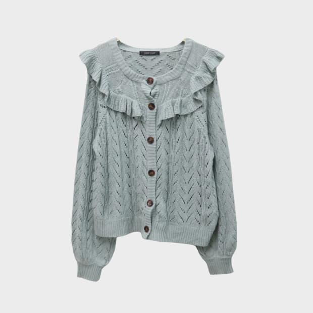 CHIP CLIP 프릴 러블리 니트 가디건 62824