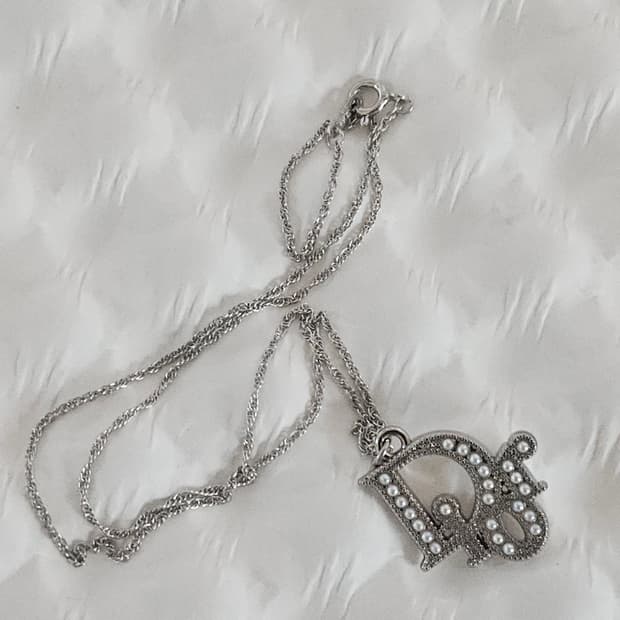 925실버 디올 정품 빈티지 업사이클링 목걸이