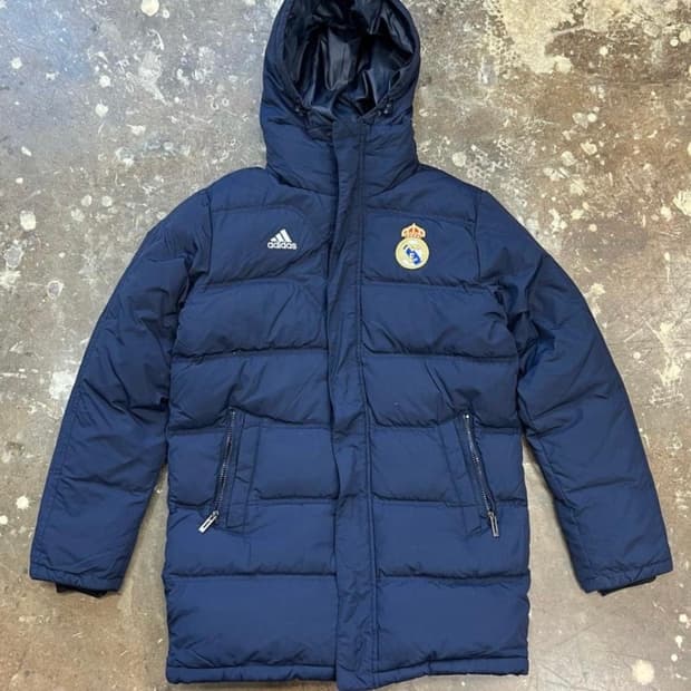 95) 아디다스 레알마드리드 벤치파카 덕다운 패딩 점퍼