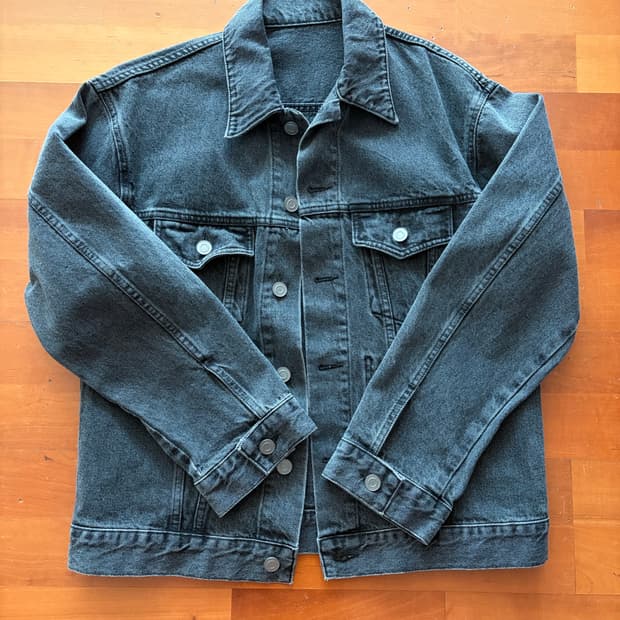 브랜디드 데님 자켓 m