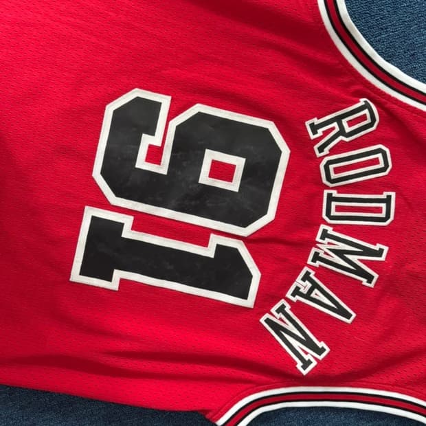 아디다스 로드맨 91 시카고 불스 유니폼 M