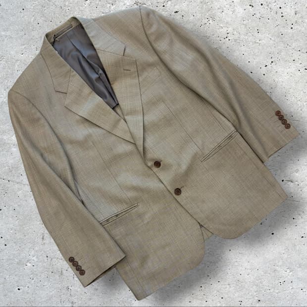 [38R] 입생로랑 뿌르 옴므 베이지 블레이저 남성 정장 자켓 D801