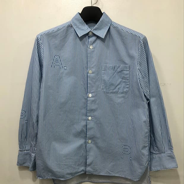 A.P.C.(아페쎄) 24SS 스트라이프 로고 셔츠 36