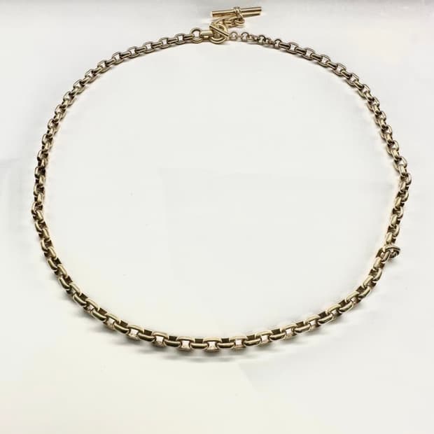 보테가베네타 925실버 도금 체인 목걸이