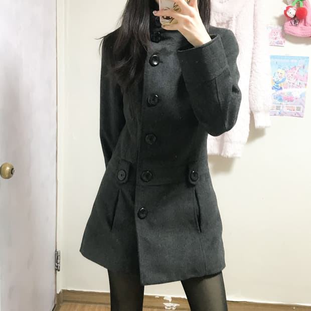 빈티지 라떼 코트 히메갸루 로걀 모리걸 긱시크 공겜여주 고딕 코이세이오깔