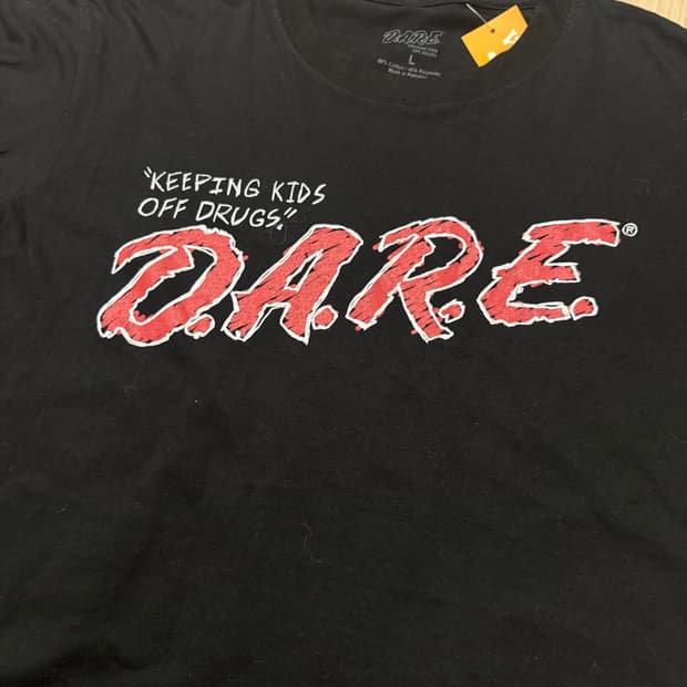 DARE 티셔츠 블랙 L